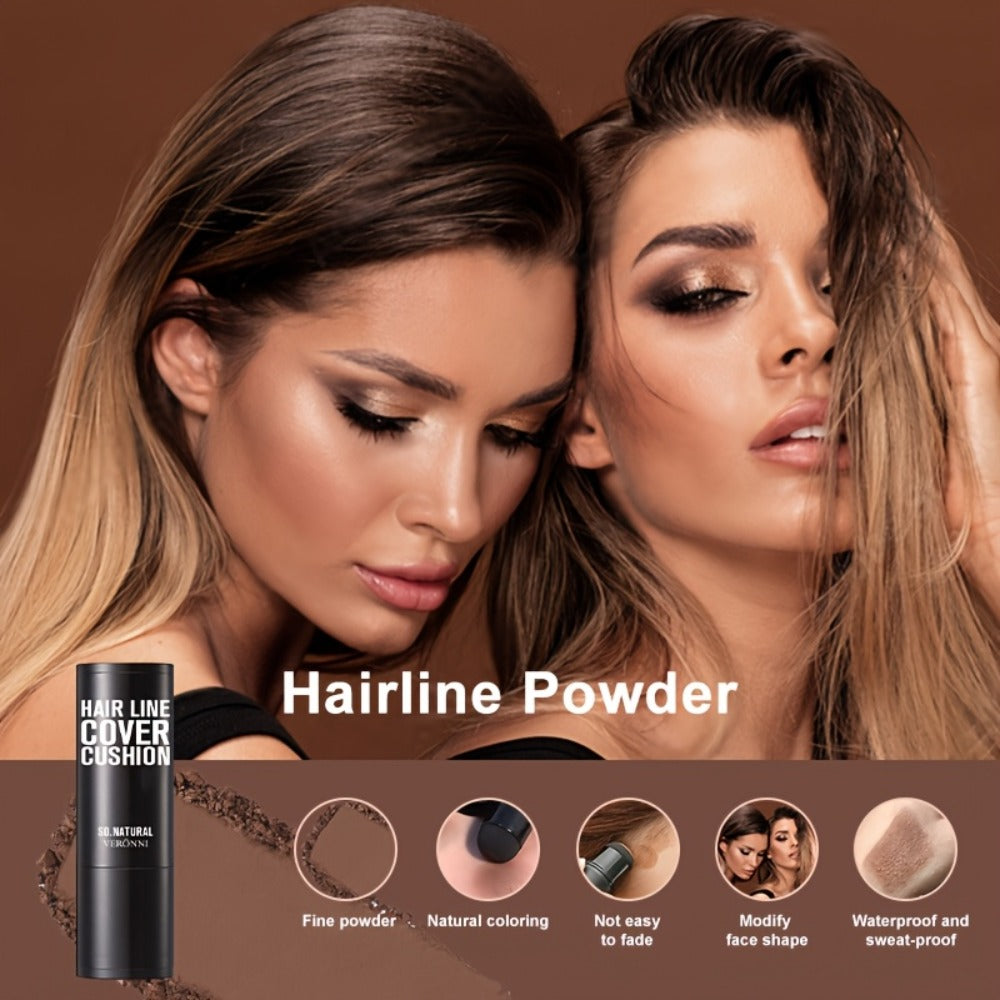 Hairline Shadow Powder Stick 2-Pack - Waterproof Hairline Concealer Pen for Instant Root & Hairline Coverage, Natural Finish, 5 Shades Available