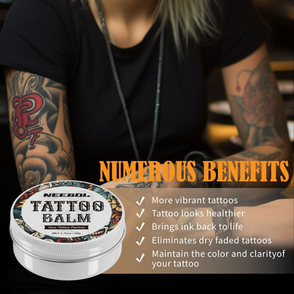 Tattoo Green Soap Concentrated Cleaning Solution 8.5oz with Squeeze Bottle Skin Prep Before & After Tattooing Moisturizing Balm Cream Lint-Free Wipes Kit