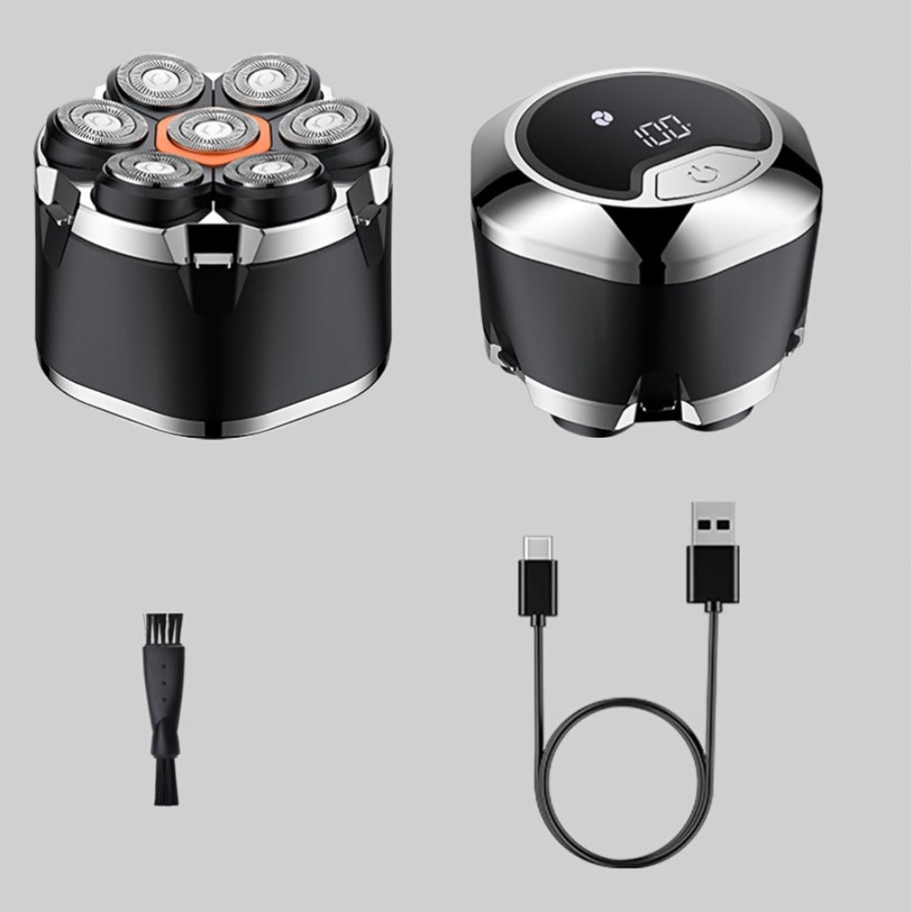 Men'S Electric Shaver | Detachable Rotary Shaving Head, LED Display, Rechargeable Grooming Kit, 5D/7D Multi-Head Options, Type-C Charging, Multi-Function Design for Home & Travel, Father'S Day Gift, Replacement Blade Head Sold Separately
