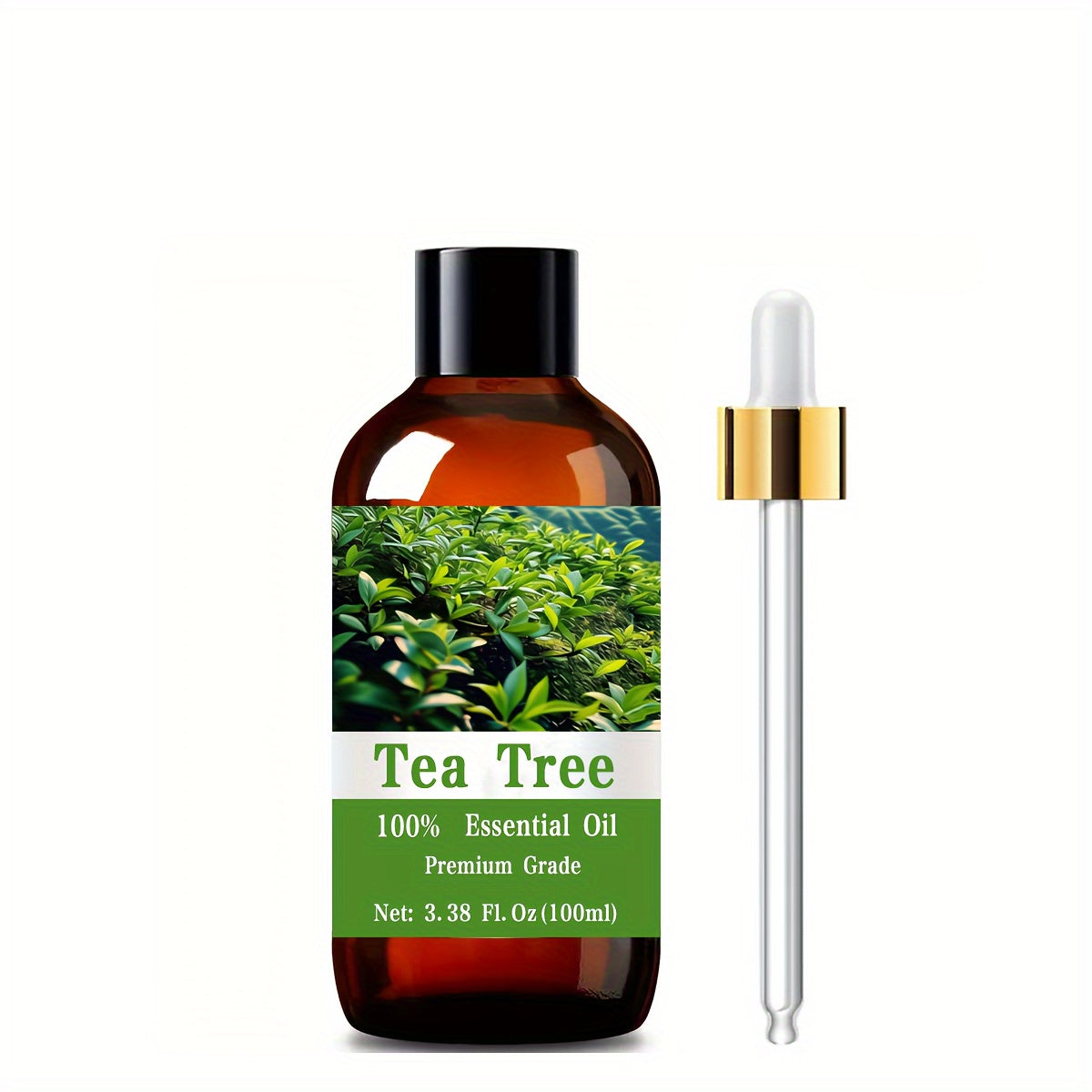 Tea Tree Essential Oil 100% Pure Natural for Nail Hair Skin Care Massage Moisturizing Aromatherapy Diffuser Men Women Gift 100ml 3.38oz