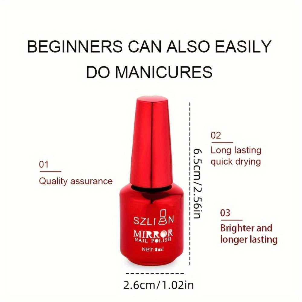 Metallic Gel Nail Set, 12 Colors Mirror Nail Polish, Metallic Gel Liner Nail Art, 3D Effect Gel Nail Polish-0.27Oz Build in Thin Brush Metal Painted Drawing Stripper Gel Polish Curing Requires for Nail Art Salon Manicure Gift for Women