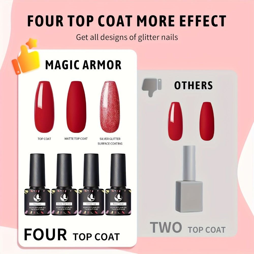 Gel Nail Polish Kit with Lamp and Grinder 35 Colors Gel Polish Set Sparkly Matte Glossy Top Coat Base Gel Rhinestone Nail Decorations Tools for DIY Beginners Home Salon