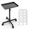 Salon Tray on Wheels with 10 Disposable Covers – Premium Adjustable Rolling Tray for Tattoo, Spa, Salon, Clinic & Hairstylist – Stylish, Dirt-Proof, Mobile Utility Trolley for Beauty & Professionals