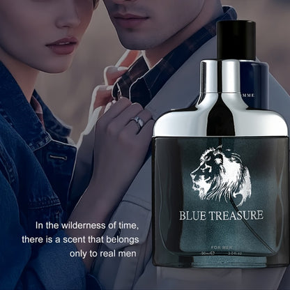 Arabian Oud Perfume Unisex - Dubai Luxury Woody Fragrance 3.38 oz Long Lasting Middle East Scent, Limited Edition Blue Treasure Cologne Gift for Men and Women