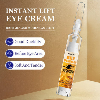 Eye Cream with Bee Venom Caffeine & Collagen Firming Eye Gel for Under-Eye Bags Dark Circles Puffiness Tightening Lifting Anti-Wrinkle Hypoallergenic All Skin Types Daily Skincare