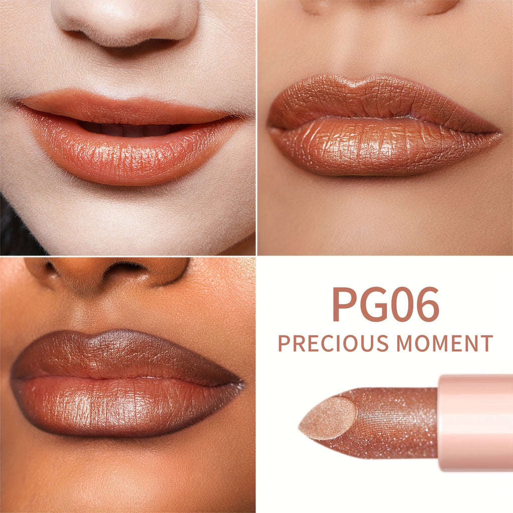 Oulac Metallic Lipstick 3pcs Set, 24-Hour Smudge-Proof & Transfer-Resistant Lip Color, Lightweight Texture, Full-Coverage Lips Makeup, Valentine's Day Gift for Girlfriend, 12.9G/0.45oz