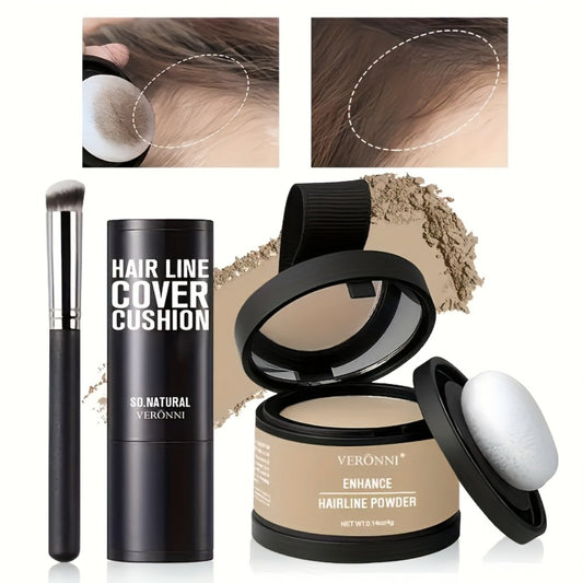 VERONNI Hairline And Root Concealer Powder - Quickly Conceals Thinning And Gray Hair, Plant-Based Keratin Suitable for All Hair Types for Both Men And Women
