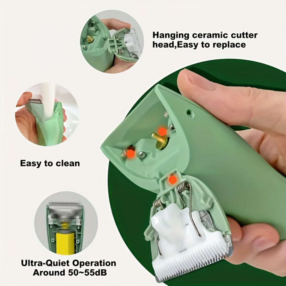 Body Hair Trimmer for Men and Women Electric Groin Hair Trimmer with Replaceable Ceramic Blades USB Rechargeable Waterproof Pubic Hair Shaver Bikini Trimmer