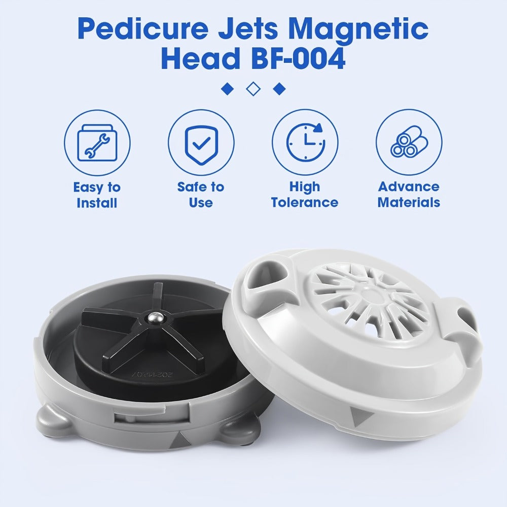 Pipeless Jet Motor Magnetic Jet Head Motor for Pedicure Spa Chair Part Includes Propeller And Cap Replacement for LURACO