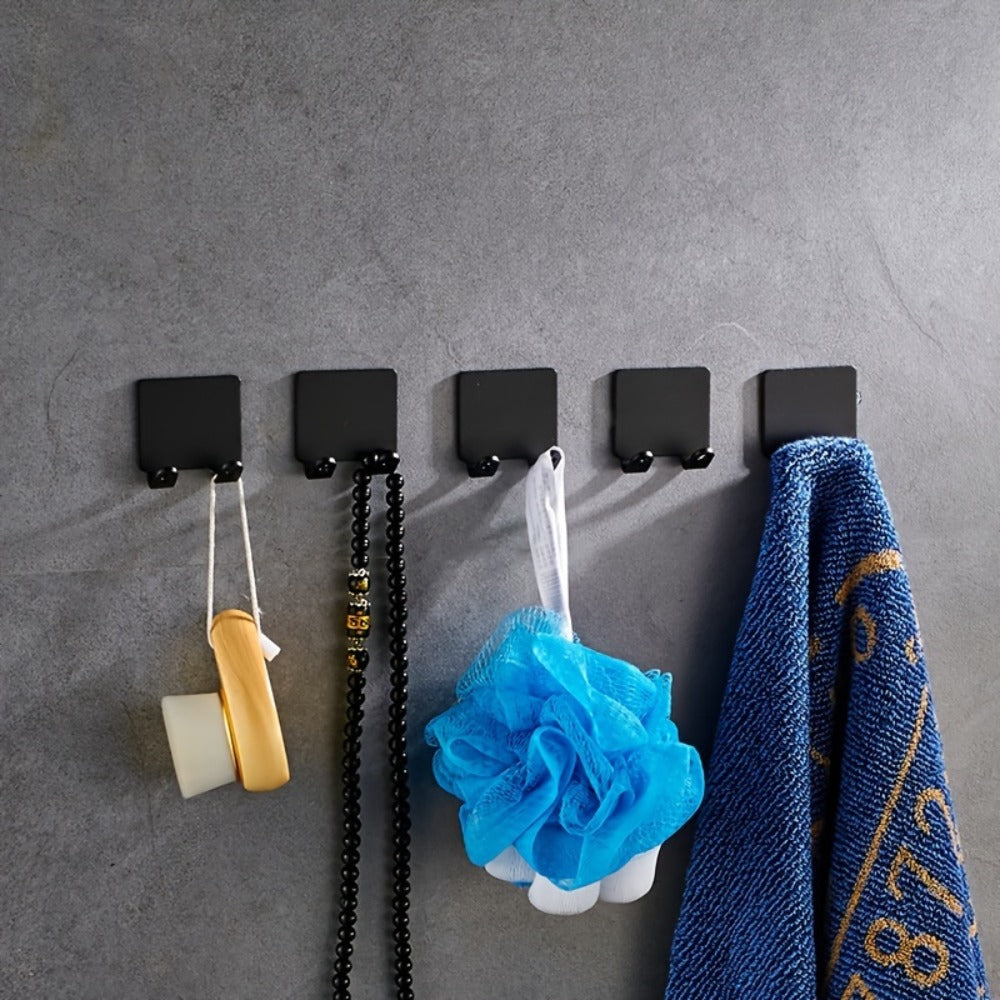 5pcs Non-Porous Razor Holder, Men'S Razor Storage Hook, Wall-Mounted Bathroom Razor Holder, Wall-Mounted Kitchen Accessory