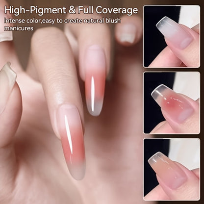 Ombre Gel Nail Polish 4-in-1 Set 3pcs — Easy Gradient Pat Gel for French Manicure, Nail Stamping, Painting & Powder Art | UR SUGAR Solid Varnish Gel