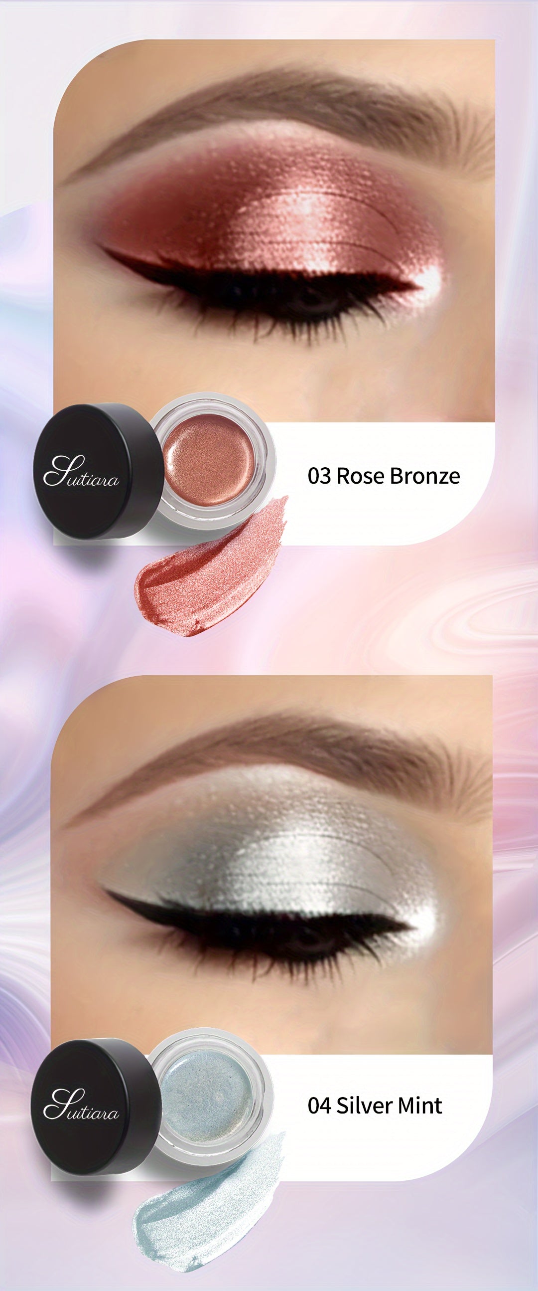 Set of 2 Sunset Copper Jelly Eyeshadow | Enchanting Solo Shimmer Gel Formula | Long-Lasting Elegance, Smooth Radiance, Eye Polish, Fade-Resistant Intensity, Flawless Application, Bright Definition, High-Gloss Makeup for Women, Ideal for Christmas