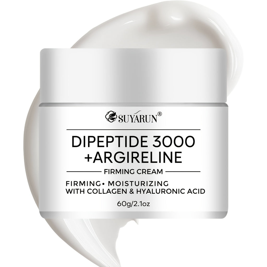 SUYARUN Dipeptide 3000 Peptide Cream, Infused with Niacinamide, Retinol And Collagen. Centella Asiatica Formula Is Gentle And Non-irritating, Evens Light Beige, Firms Skin And Controls Oil. Moisturizes Skin to Make Wrinkles Less Noticeable. Dry Skin.