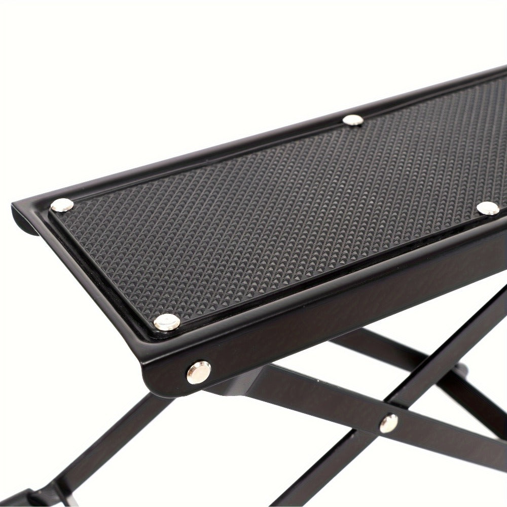 1pc Adjustable 4-Level Portable Footrest Stand for Pedicure, Unscented Nail Care Tool, Non-Slip Surface, Essential Manicure Accessory