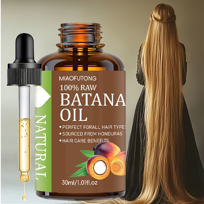 [Secret Of Long Hair] 1.01oz Honduras Batana Oil Nourishes And Strengthens Hair, Pure Cold Pressed - Making It Stronger, Brighter, And Healthier - Moisturizing Formula Suitable for All Hair Types