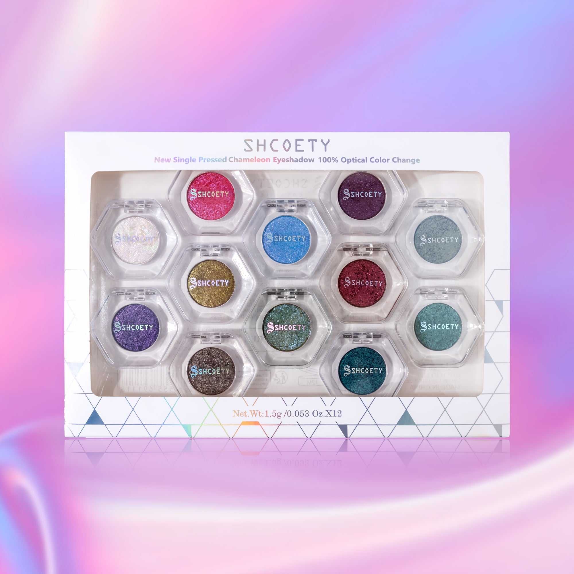 12pcs Chameleon Eyeshadow Palette Set, Eye-modifying Pearlescent Eyeshadow Palette, Eye-brightening Eyeshadow, Essential Easter Gifts for Women