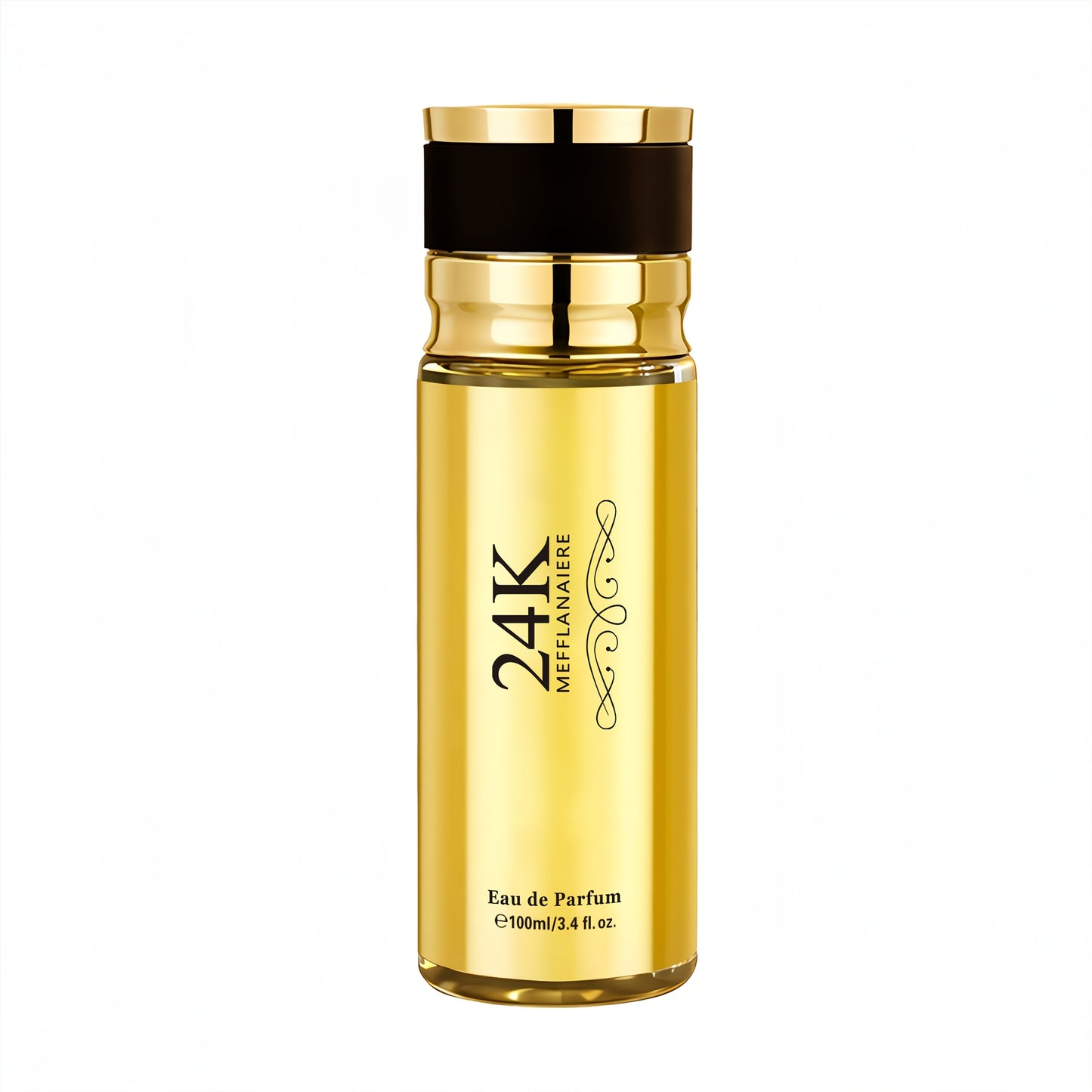 24K Gold Women's Eau de Toilette Perfume 1.69 oz Fresh Vanilla Scent - Luxurious Gold Bottle Design - Roller Ball & Spray Styles for Dates Daily Wear Holiday Gift