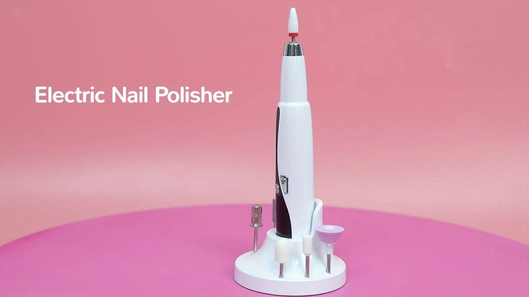 2025 Enhanced Electric Nail File, Featuring 12 Grinding Tips, Compact Home Manicure with Stand