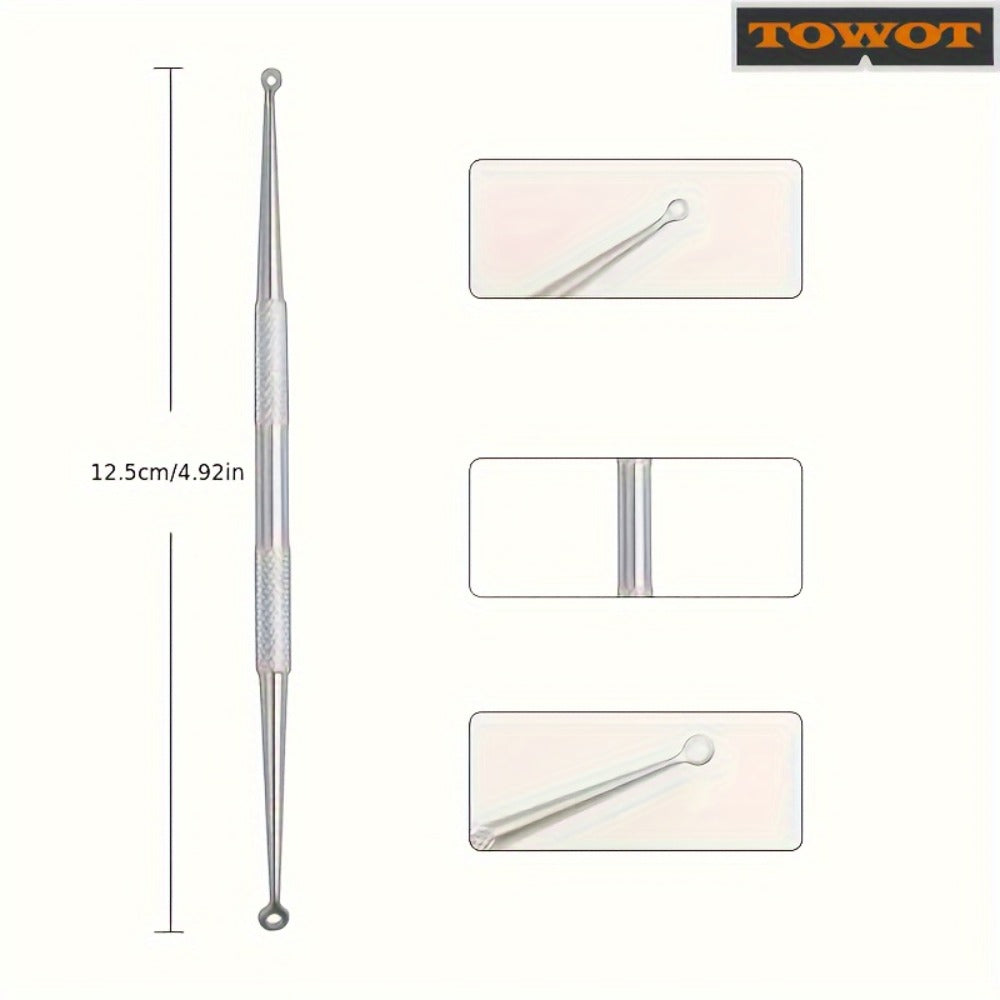 11pcs Blackhead Remover For Face, Professional Stainless Micro-Needling Removal Tools Kit, Needling Beauty Needle Elbow Hook Needle Tool, Pimple Popper Tool Kit For Quick And Easy Removal Of Pimples, Blackheads, Zit Removing Forehead