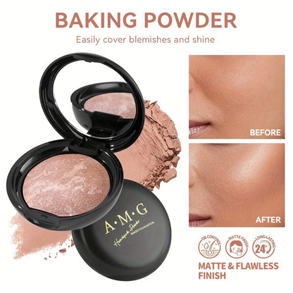 Bake Foundation 24H Full Coverage - Light Breathable Semi-Matte Finish, Natural Defect Cover for All Skin Tones, 6 Shades