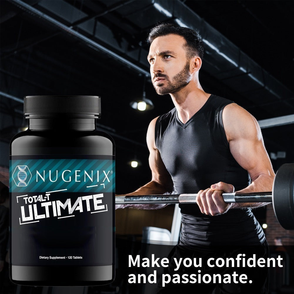 2 bottles - Total-T Ultimate - with D-Aspartic Acid, Horny Goat Weed, Tribulus, Maca, Stinging Nettle, Mood, Muscle Health