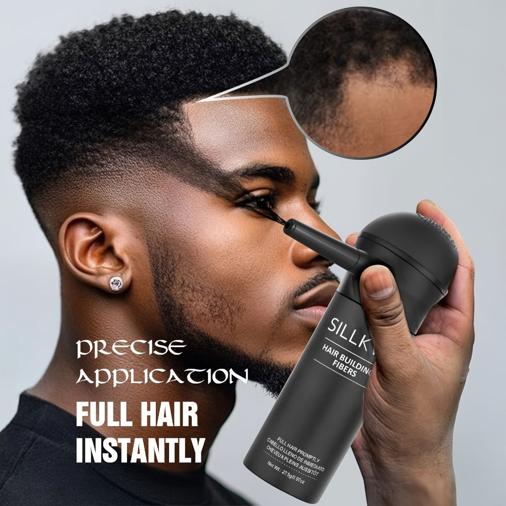 SILLKVA Hair Fiber Spray Applicator Kit - Precision Application For Instant Fullness, Natural Looking Coverage, 0.97oz