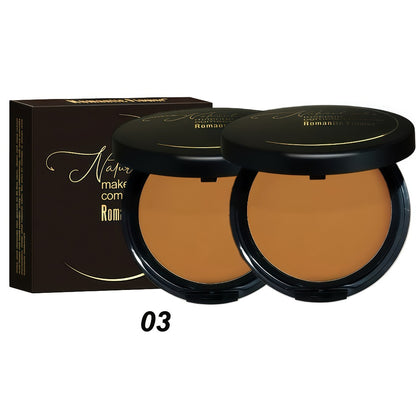 Matte Setting Powder Palette Waterproof Sweat-Proof Buildable Coverage Squalane Formula Brightening Contouring Face Powder for All Skin Tones