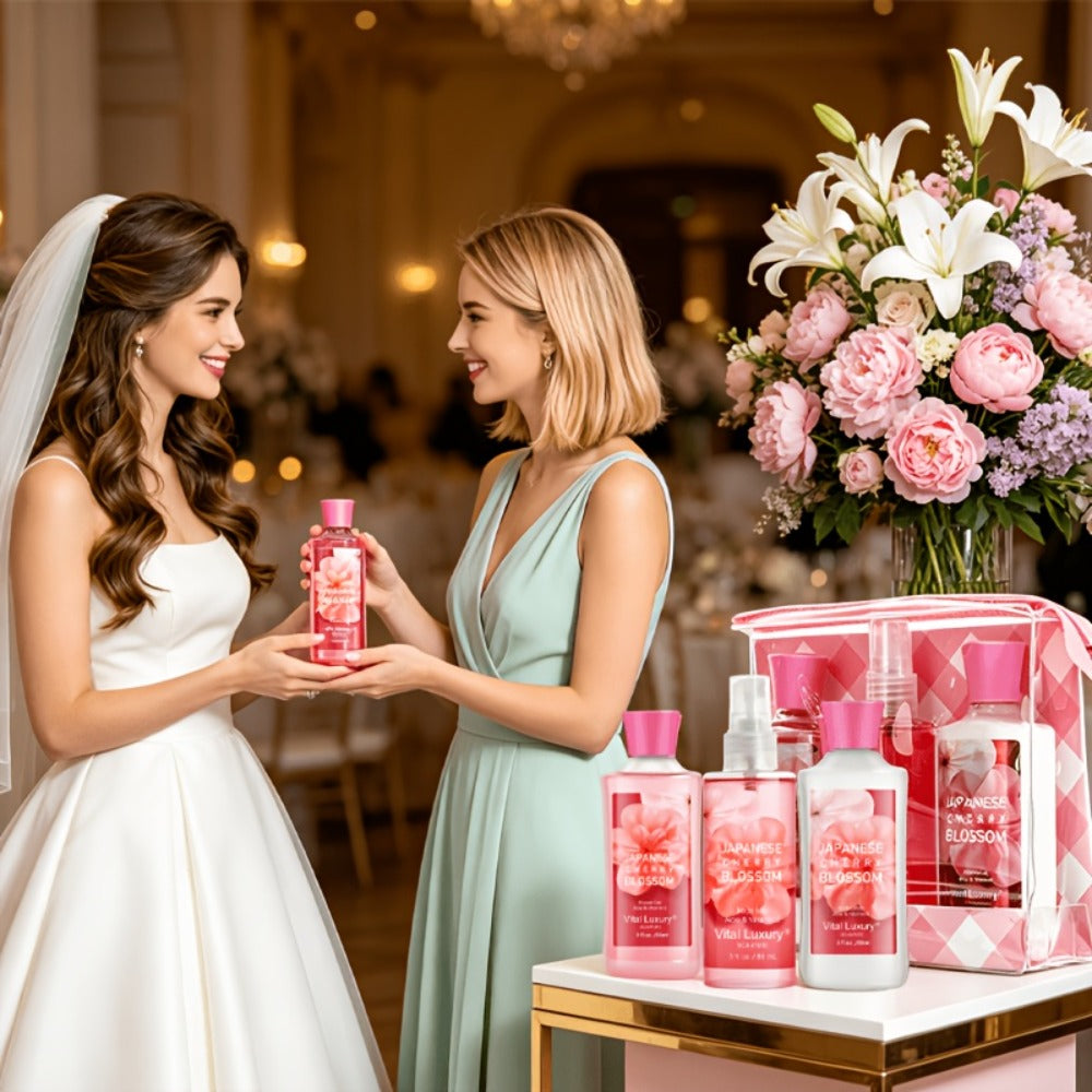 Japanese Cherry Blossom Bath & Body Care Set |3oz (Shower Gel Body Lotion Body Mist) Luxurious Foam Material, With A Refreshing And Deodorizing Aroma, Suitable For All SeasonsAn Excellent Gift For Mothers, Wives, Sisters, And Girlfriends