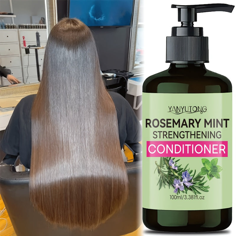 1/2pcs Rosemary Mint Shampoo And Conditioner - Neutral Hair, Contains Rosemary Extract, Moisturizes Hair, Unisex