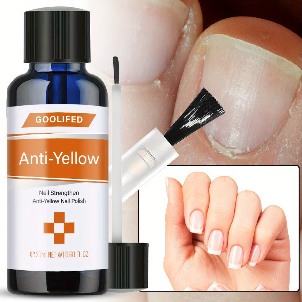 Anti-Yellowing Nail Strengthening Liquid, Extra Strong Nail Liquid, Softens And Moisturizes Nails And Cuticles, Keeps Nails Smooth And Shiny, Gentle And, Care Toes Nail And Fingers, for Men And Women Daily Nail Care