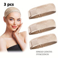Set of Three Velvet Wig Caps Designed for Women, Featuring a Comfortable And Breathable Material with a Non-Slip Adjustable Strap for a Secure Fit, Perfect for Use with Wig Stands And Mannequin Displays