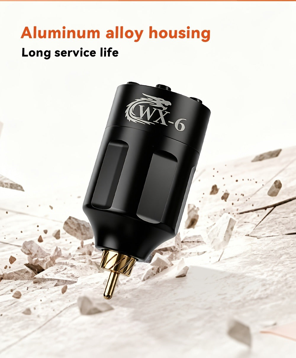 Tattoo Battery Wireless Power Supply, Portable Rechargeable Coreless Motor for Tattoo Pen, with LED Digital Display, RCA/DC Connector, Rotary Tattoo Machine Makeup Equipment