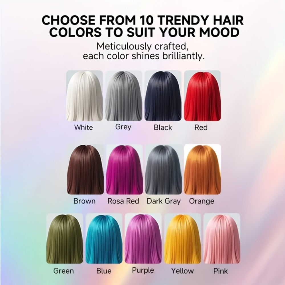 Hair Color Wax Temporary - Instant Hair Dye Wax for Parties Cosplay Festivals - Strong Hold Styling Wax with Vibrant Color for All Hair Types Men Women Kids