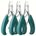 [3Pack Sharp Clippers] Nail Clippers for Thick Nail & Ingrown Toenails(3Pack), Toenail Clippers for Men, Women, Seniors, Sharp Curved Blade, Professional Pedicure Tool