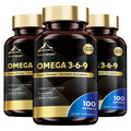 [Omega 3] COLD MOUNT Omega 3, 6, 9 Supplement | 100 Softgel, 50-Day Supply | with Flaxseed, Sunflower Seed Oil, Fish Oil & Turmeric | Hypoallergenic | for Cardiovascular, Liver, Brain, Muscle, Skin, Emotional Health