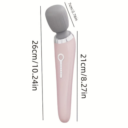 Handheld Electric Massager Wand — 5-Speed Vibration, USB Rechargeable, Full Body Massage for Neck Back Legs Waist Foot, Portable Relaxation Tool Gift for Men Women Athletes Seniors