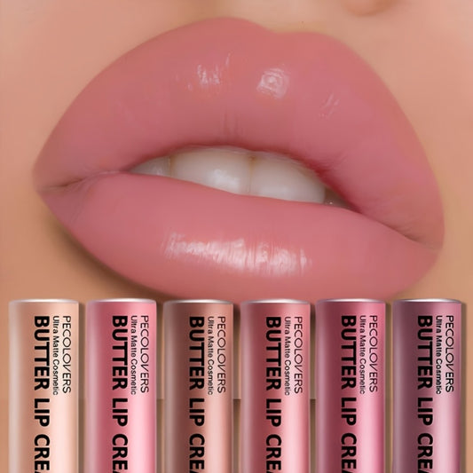Set of 6 Lip Glosses, Moisturizing, Non-Tacky, Long-Lasting, Nude Shades, High Shine Liquid Lipstick for Makeup