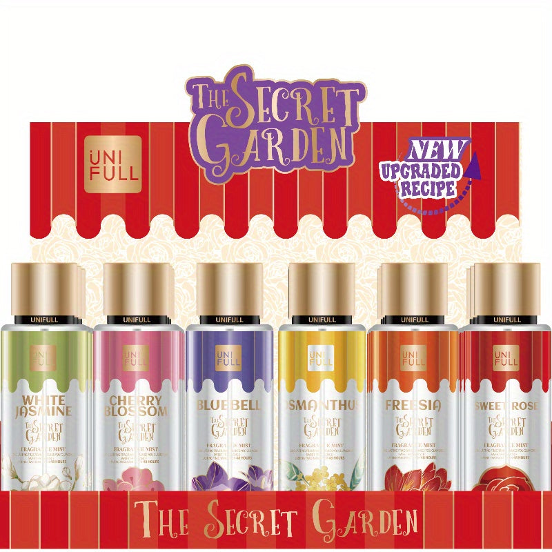 8.4-ounce Ladies' Hair & Body Spray - A Long-lasting Eau De Toilette with Floral and Fruity Aromas and Alcohol Content. The Colorful Bottle Design Is Perfect for Dates, Parties, and Gifts. The Elegant Perfume Bottle Features Natural Ingredients