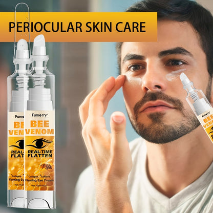 Eye Cream with Bee Venom Caffeine & Collagen Firming Eye Gel for Under-Eye Bags Dark Circles Puffiness Tightening Lifting Anti-Wrinkle Hypoallergenic All Skin Types Daily Skincare