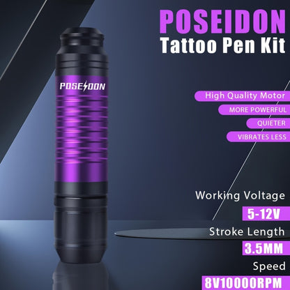 Wireless Tattoo Pen Kit Battery Tattoo Machine with 20 Cartridge Needles Practice Skin Ink Caps Transfer Paper Complete Tattoo Kit for Beginners & Professional Artists TU12