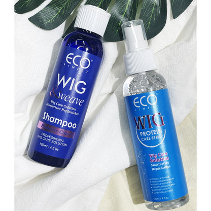 Wig Care Spray and Shampoo Set Anti-Frizz Deep Clean for Synthetic Human Hair & Braided Wigs Extends Wig Life Restores Softness & Shine 1 Set