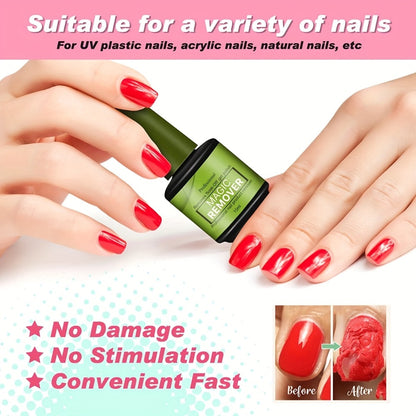 Gel Nail Polish Remover 3pcs Soak Off Quick Removal in 2-3 Minutes for Gel Nails Nail Glue Acrylic Nails Home DIY & Salon Use Easy Nail Polish Remover Kit