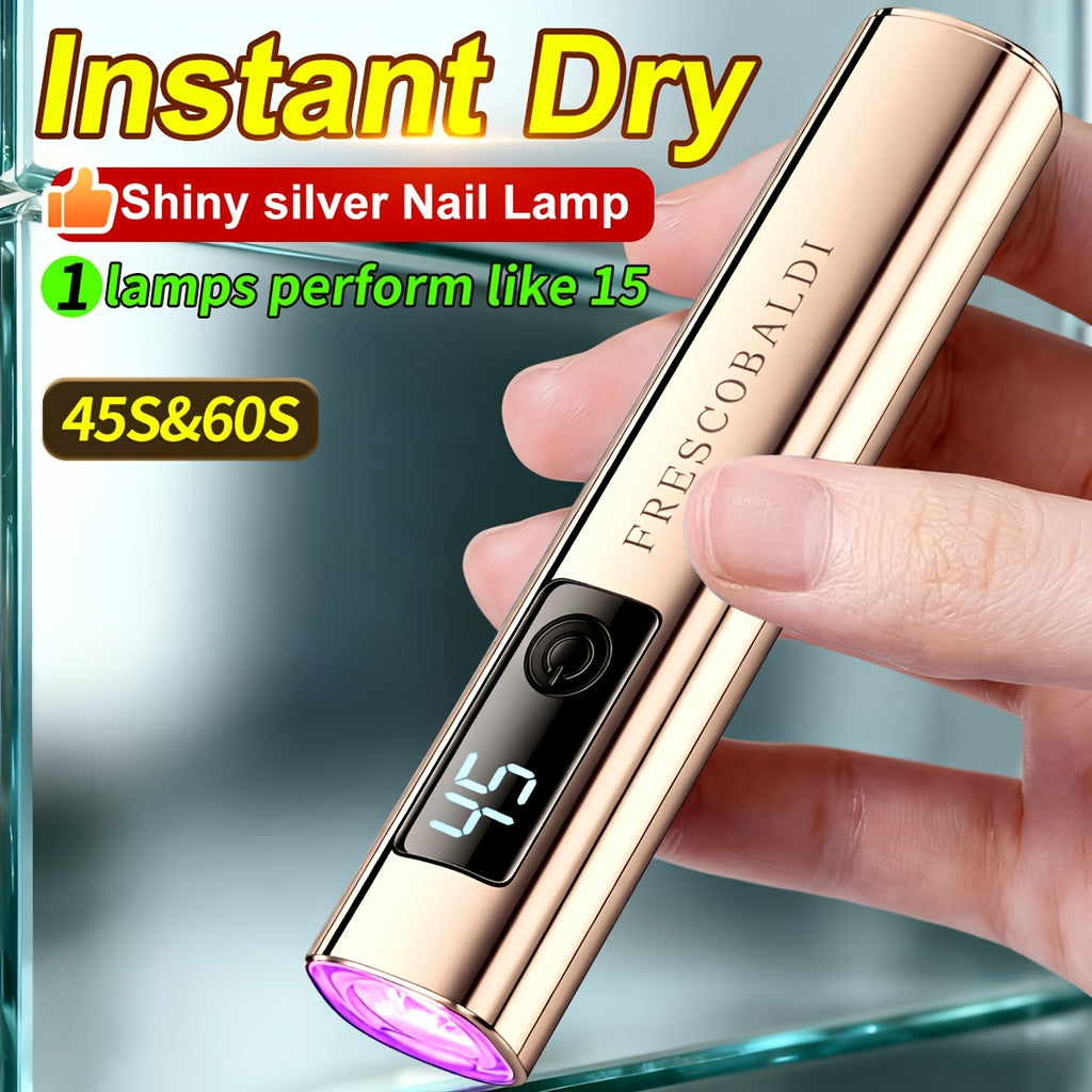 On-Screen Display Handheld Nail Art Lamp for Gel Nails, Mini Nail Light, Portable LED Nail Lamp, USB Nail Dryer for Fast Manicure Pedicure Tool