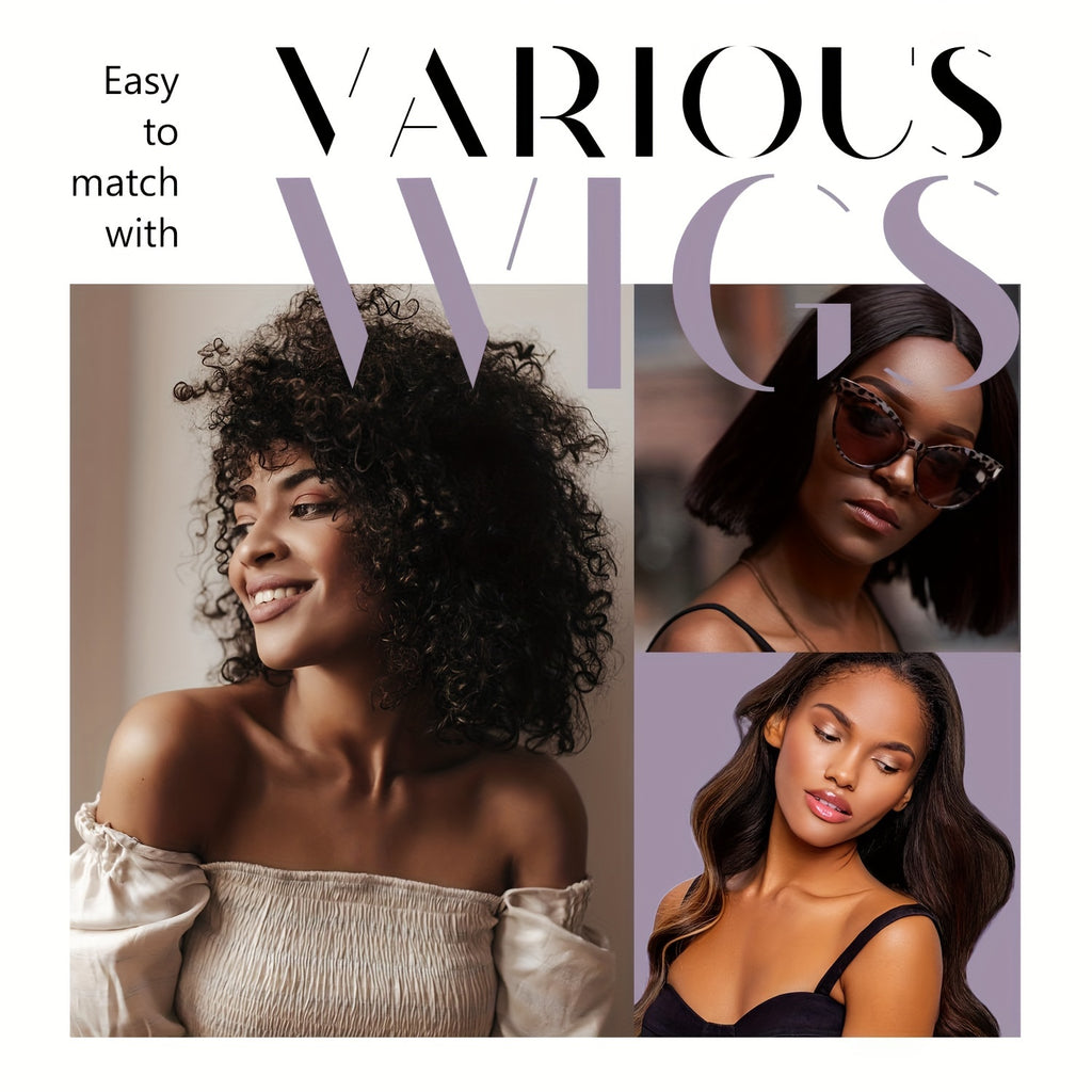 Set of Three Velvet Wig Caps Designed for Women, Featuring a Comfortable And Breathable Material with a Non-Slip Adjustable Strap for a Secure Fit, Perfect for Use with Wig Stands And Mannequin Displays