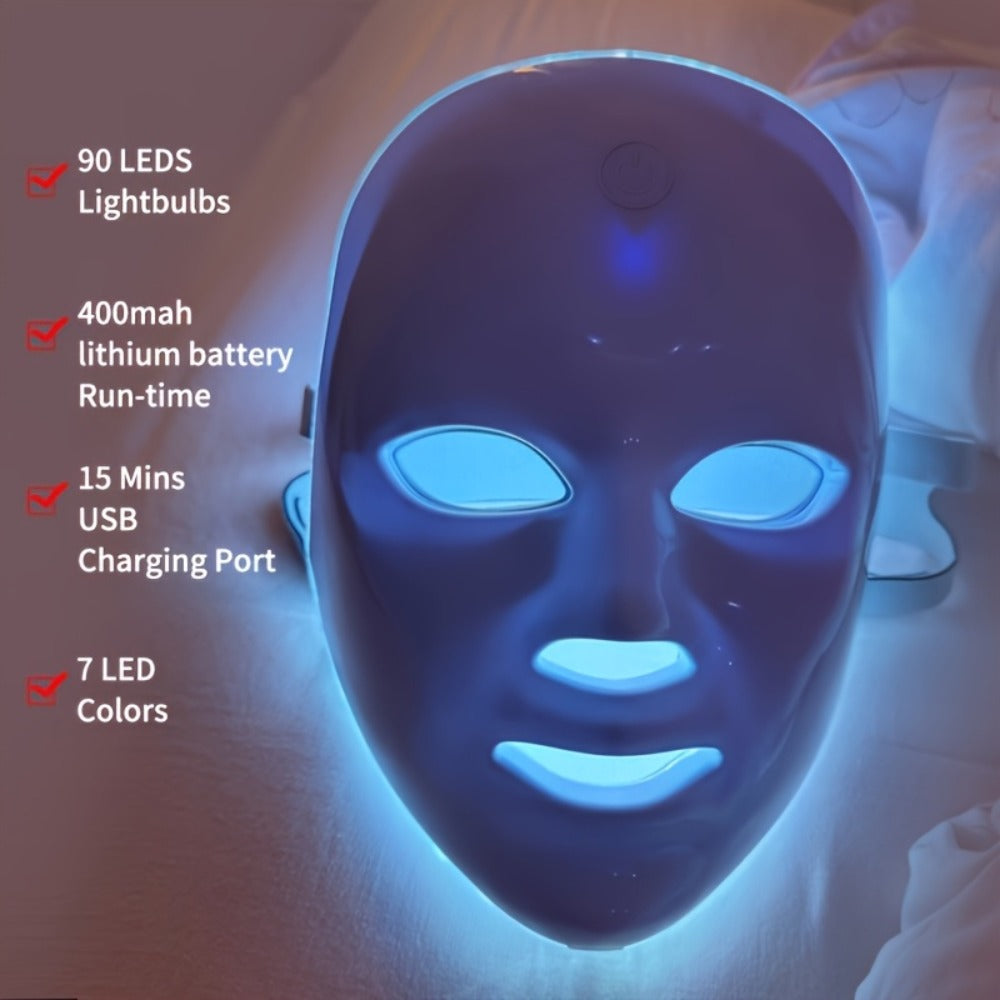 7-Color LED Facial Mask - Your All-in-one Skincare Solution. An Ideal Gift for Christmas And Romantic Valentine's Day, Perfect for Women, Girlfriends, Mothers And Colleagues.