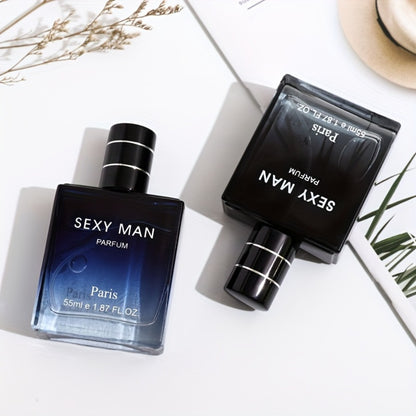 Men's Cologne Spray Long Lasting Woody Oriental Fragrance Warm Oud Sandalwood Scent for Dating Daily Wear Gift for Him Set of 2 (7054A / 7054B)