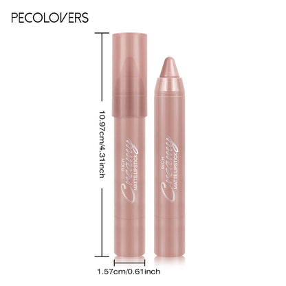 Matte Lipstick Pen Set 6PCS - Waterproof Long-Lasting Nude & Red Lip Color with Lip Liner, Non-Transfer Crayon Formula, Contour Lip Tint Makeup for Women, Sexy Matte Finish
