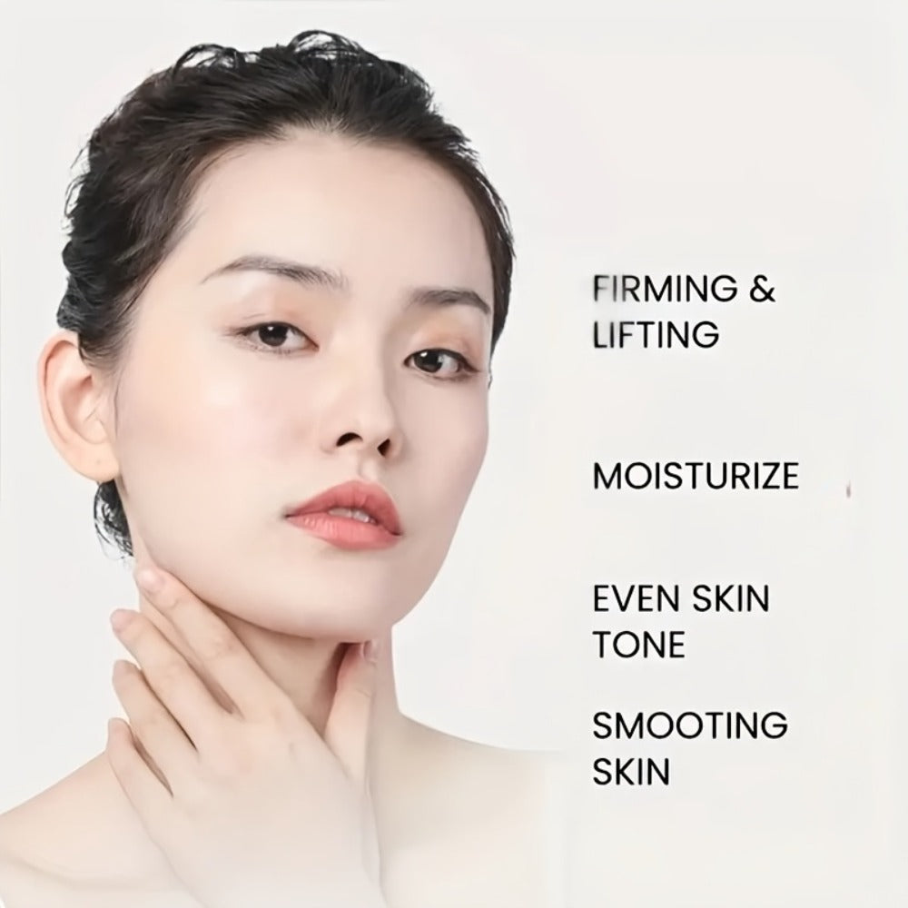 [Instant Tightens]Eye And Neck Firming Care Kits 2pcs, Containing Firming Eye Cream And Neck Care Roller Cream, Containing Small Fruit Coffee Seed Extract, Hyaluronic Acid, Perfect Gift, Gift, Fall Winter Skincare, Fast-Dry, Non-Sticky
