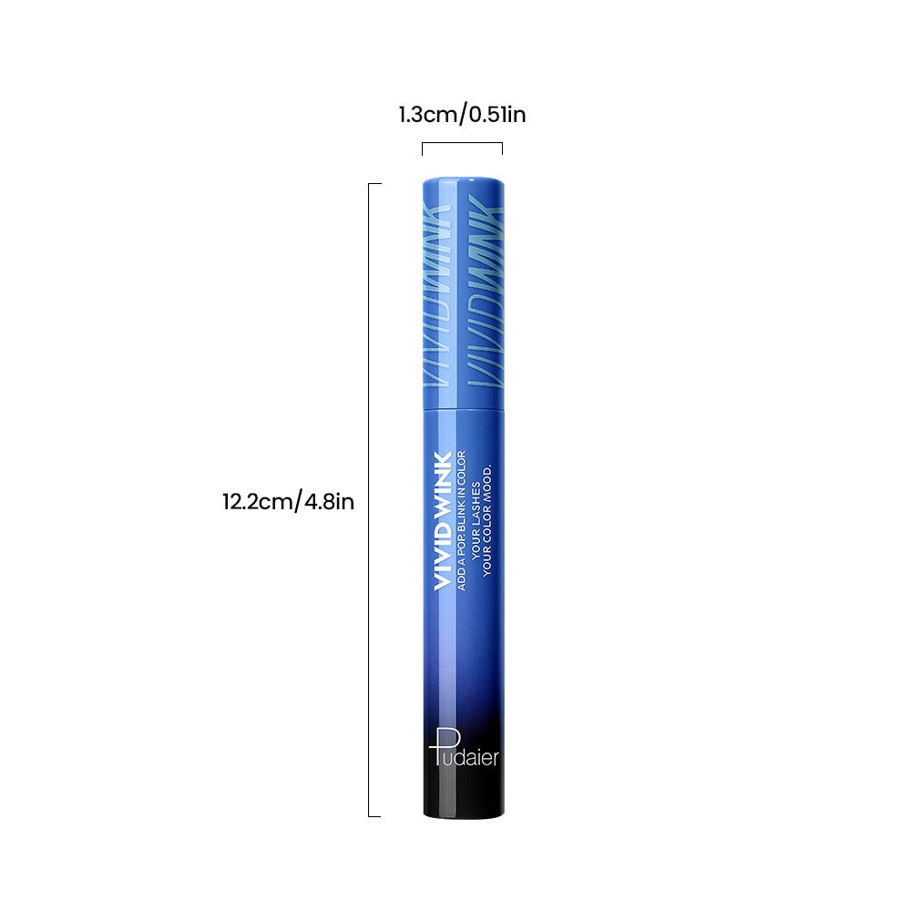 Waterproof Colored Mascara 5 Shades Smudge-Proof Clump-Free Long-Lasting Formula Vivid Eye Makeup for Stage Cosplay Everyday Wear Women