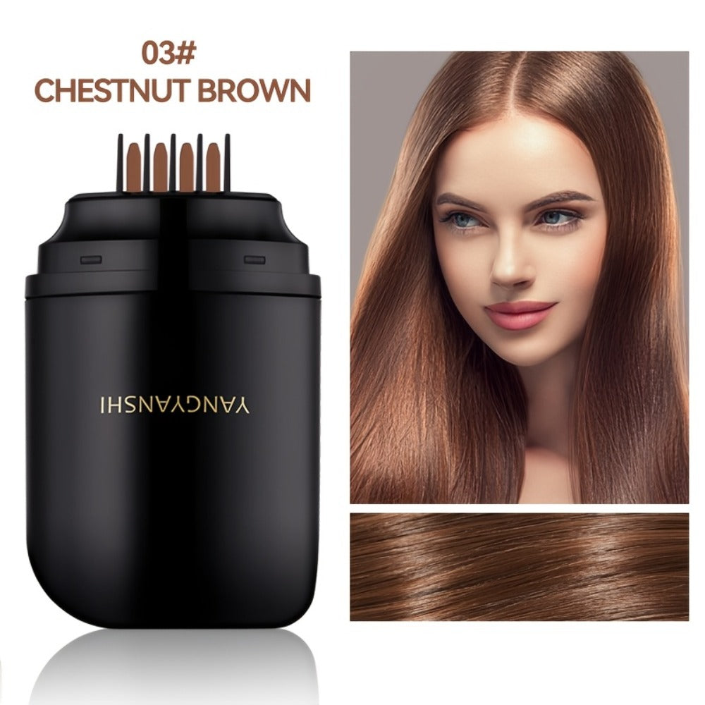 Hair Dye Stick Gray Hair Coverage Root Touch Up Pen - Instant Waterproof Sweatproof Colorfast Hair Color Stick Does Not Stain Clothes Natural Black Brown